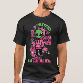 Föreslå Im en Alien Costume Halloween Funny T Shirt