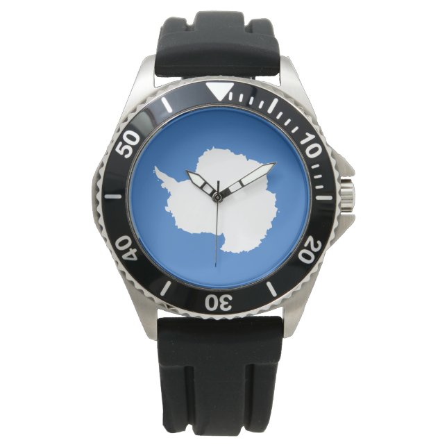 Föreslagen Flagga av Antarctica (av Graham Bartram Armbandsur (Framsida)