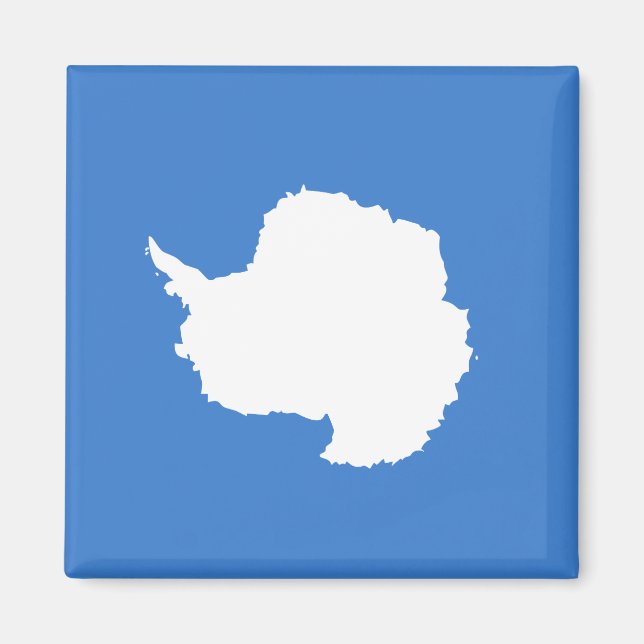 Föreslagen Flagga av Antarctica (av Graham Bartram Magnet (Framsidan)