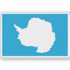 Föreslagen flagga av Antarctica (Graham Bartram) Klistermärken
