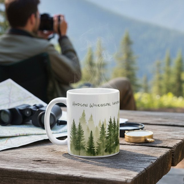 Forest Adventure Name Quote Mug Kaffemugg (Skapare uppladdad)