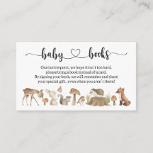 Forest Animal Baby Shower I Birthday Bok begäran