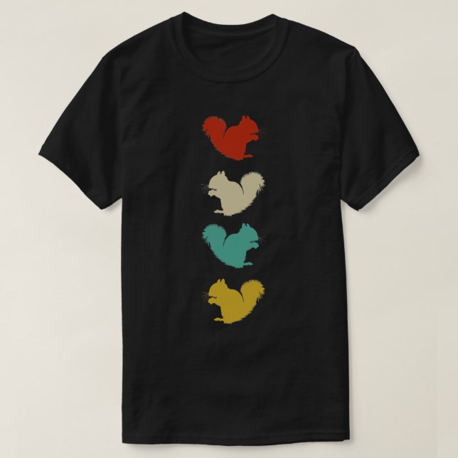 Forest Animal Lover Gift Nöt Squirrel T Shirt (Design framsida)