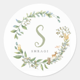 Forest Animal Sticker Runt Klistermärke