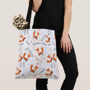 Forest Animals Fox och Acorn Mönster Tygkasse