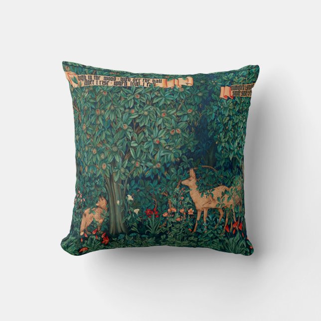 Forest Animals,Greenery Fox ,Doe,W.Morris Kudde (Framsida)
