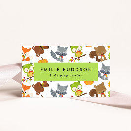 Forest Animals, Kids Play Center, Activity Center Visitkort