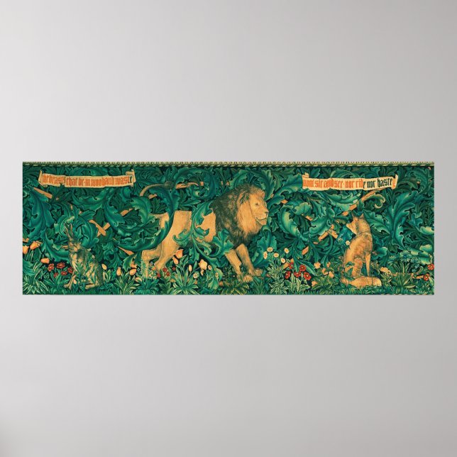 Forest Animals,Lejon, W.Morris Digital-utveckling Poster (Framsidan)