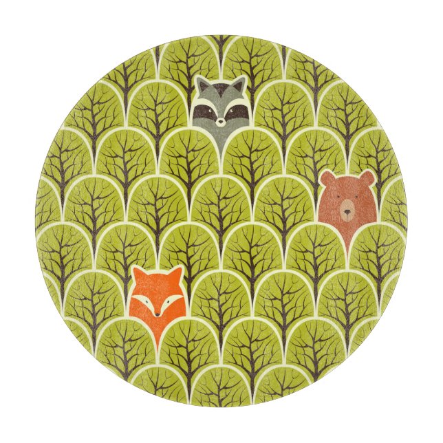 Forest Animals Vintage Mönster (Framsidan)