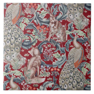 Forest Animals, William Morris Kakelplatta
