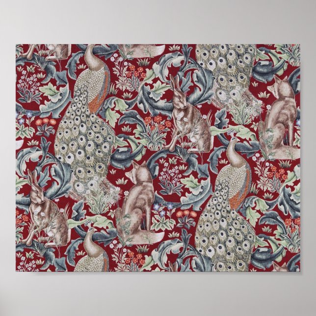 Forest Animals, William Morris Poster (Framsidan)