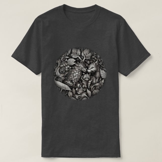 Forest Ansikte T Shirt (Design framsida)