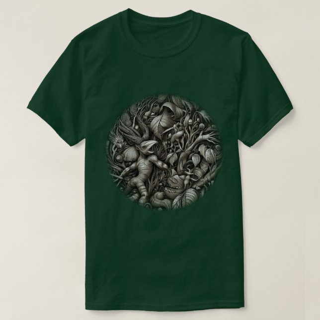 Forest Ansikte T Shirt (Design framsida)