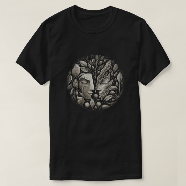 Forest Ansikte T Shirt (Design framsida)