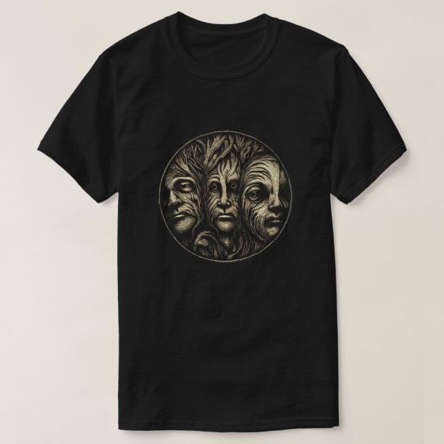 Forest Ansikte T Shirt (Design framsida)