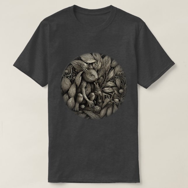Forest Ansikte T Shirt (Design framsida)