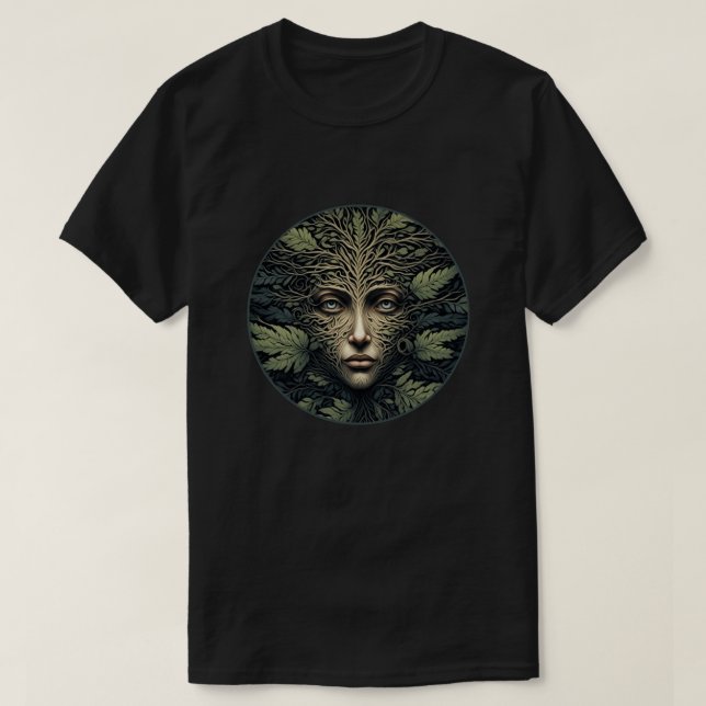 Forest Ansikte T Shirt (Design framsida)