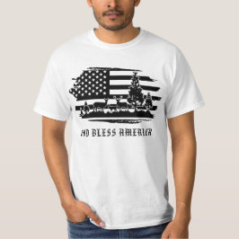 *~* Forest AP27 Hjort Modern American Flagga i Grä T Shirt