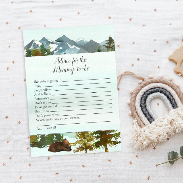 Forest Äventyr Adress for Mamma Bears Game Inbjudningar (Skapare uppladdad)