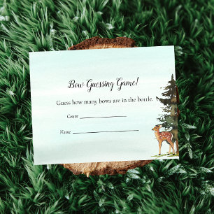 Forest Äventyr Guessing Count Deers Game Inbjudningar
