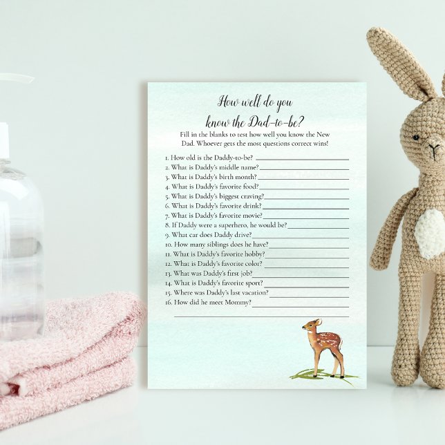 Forest Äventyr som känner pappa Best Deers Game Inbjudningar (Skapare uppladdad)