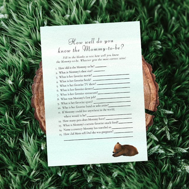 Forest Äventyr som känner till Mamma Best Bears Ga Inbjudningar (Skapare uppladdad)