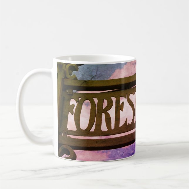 Forest Backe, Queens, NYC Kaffemugg (Vänster)