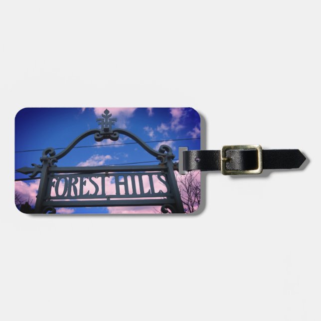 Forest Backe, Queens, NYC Square Bagagebricka (Horisontell Framsida)