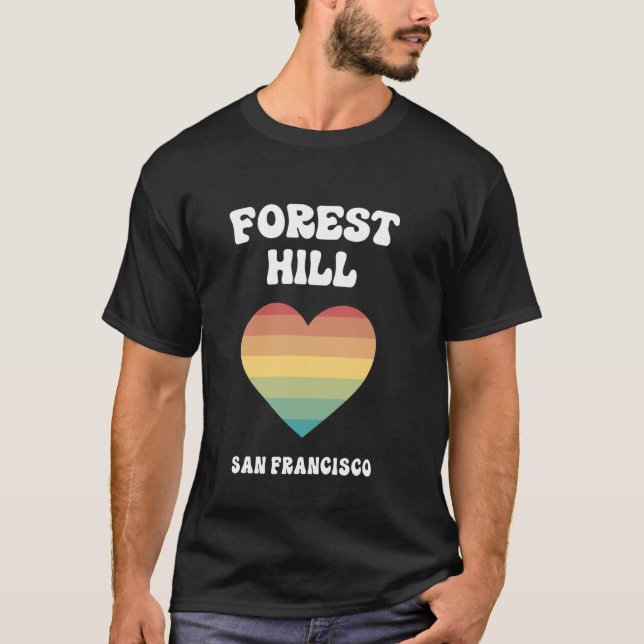 Forest Backe San Francisco California LGBTQ Gay Pr T Shirt (Framsida)