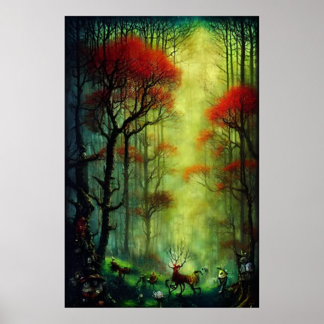 Forest Bathing #5 (Porträtt) Poster (Framsidan)