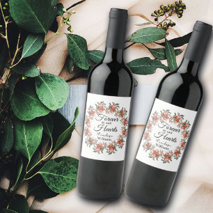 Forest Berries in Loving Memory Vinflaska Etikett