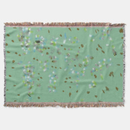 Forest Birds Throw Blanket Mysfilt