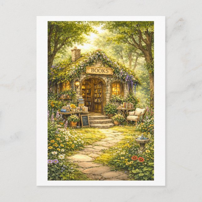 Forest Bookstore Vykort (Framsida)