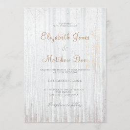 Forest Bröllop Rustic Wedding bjudande Inbjudningar