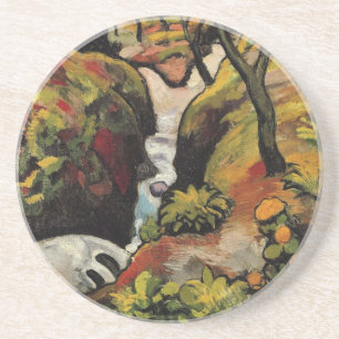 Forest Brook av August Macke Vintage Expressionism Underlägg Sandsten