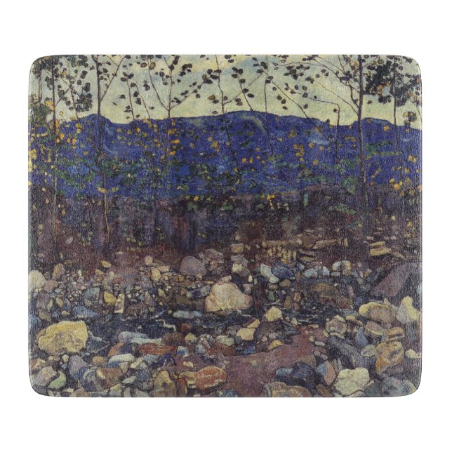 Forest Brook vid Leissigen, Schweiz (Landskap) (Framsidan)