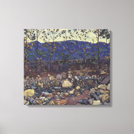 Forest Brook vid Leissigen, Schweiz (Landskap) Canvastryck