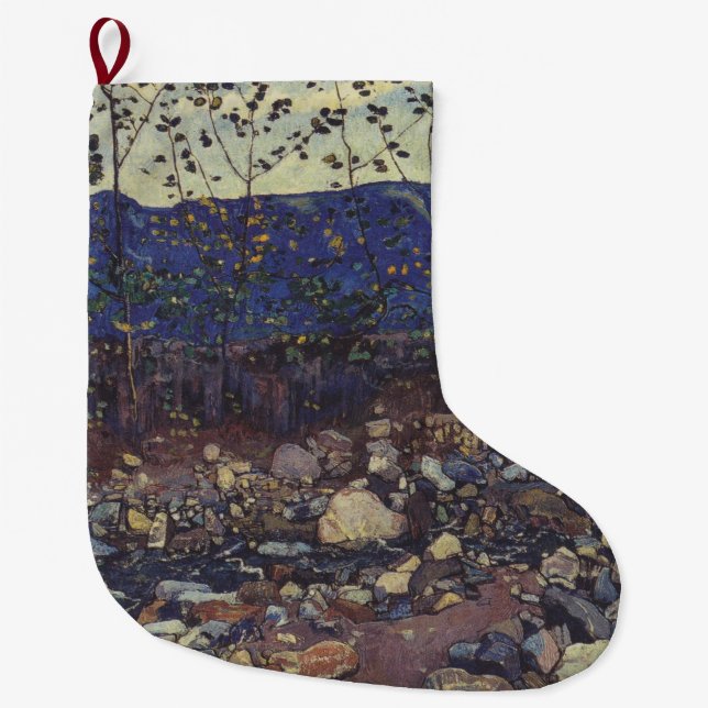 Forest Brook vid Leissigen, Schweiz (Landskap) Stor Julstrumpa (Framsidan)