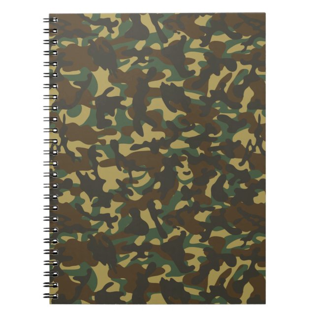 Forest Camouflage Anteckningsbok (Framsidan)