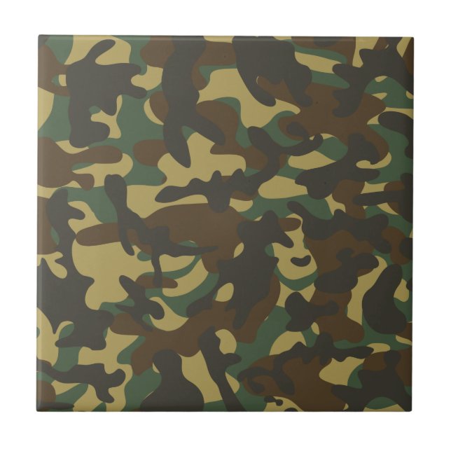 Forest Camouflage Kakelplatta (Framsidan)
