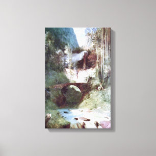 Forest Canyon (från Carl Blechen) Canvastryck