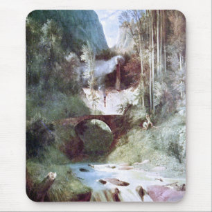 Forest Canyon (från Carl Blechen) Musmatta