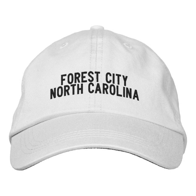 Forest City North Carolina Hat Broderad Keps (Framsida)