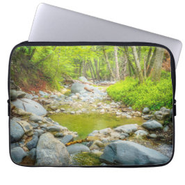 Forest Creek Nature Landscape Photo Print Art Laptop Fodral