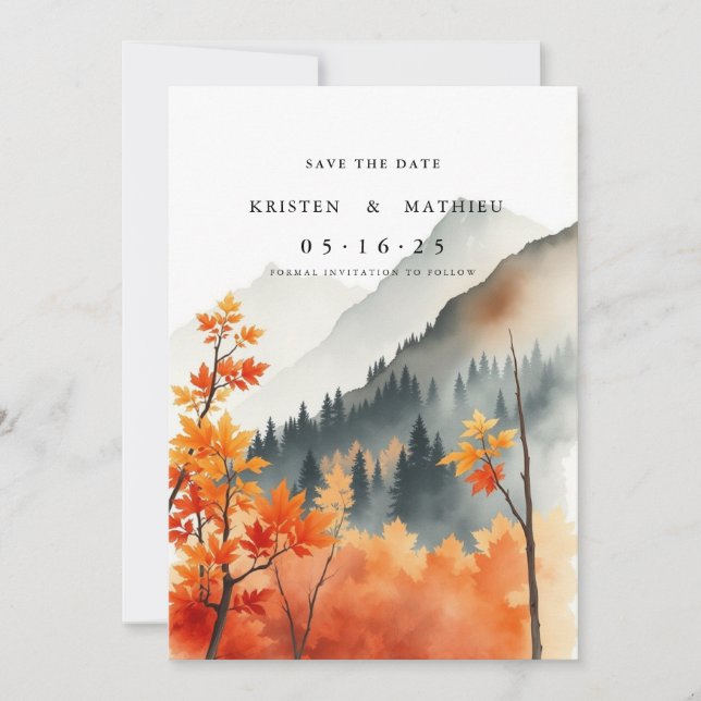 Forest Digital Mountain Spara Datumet (Framsida)