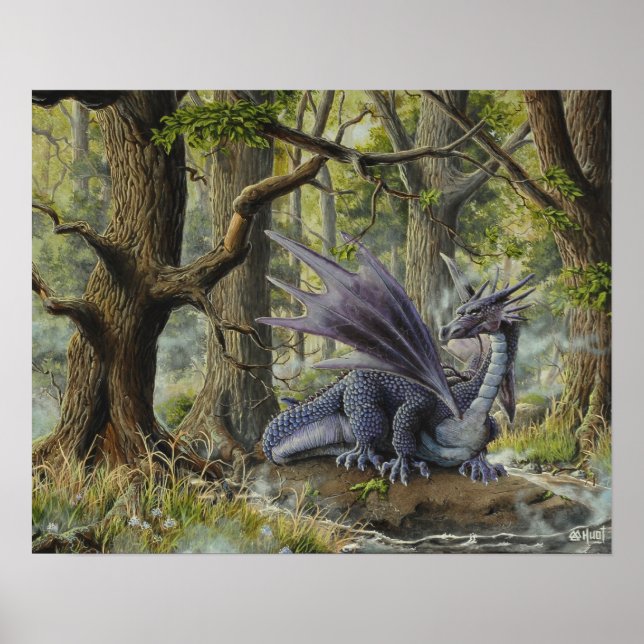 Forest Dragon - av Marc-André Huot Poster (Framsidan)