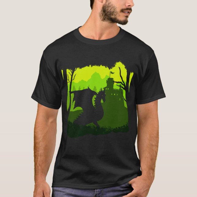 Forest Dragon T Shirt (Framsida)