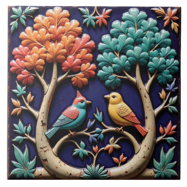 Forest Duet Kakelplatta (Framsidan)