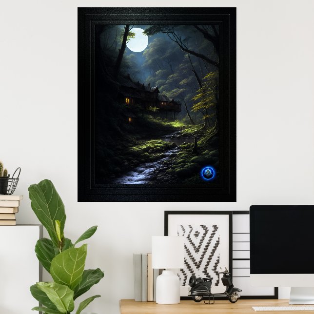 "Forest Dwellers AI Concept Art by Xzendor7" Poster (Hemmakontoret)