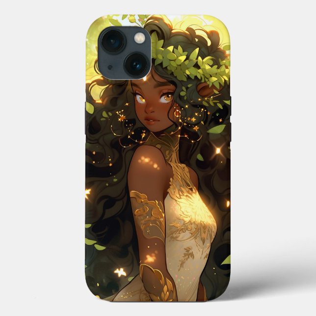 Forest Elf African American Black Fantasy Art (Baksida)